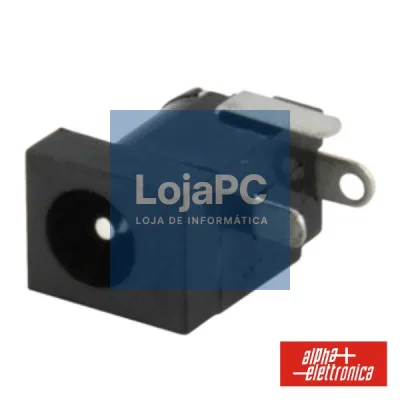 FICHA ALIMENTAÇÃO DC MACHO P/ CI DE SOLDAR 2.4MM