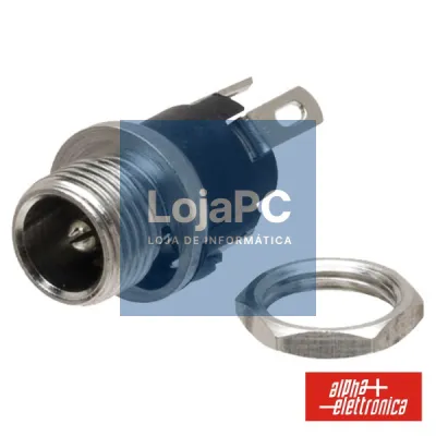 FICHA ALIMENTAÇÃO DC MACHO 2.5-5.5MM P/ CHASSIS