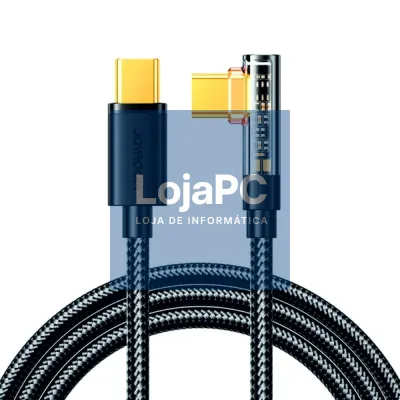 Cabo USB-C Macho P/ USB-C 90º Macho 5A 1.2m 100W JOYROOM