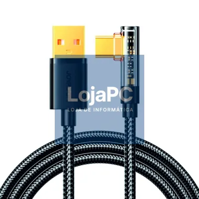 Cabo USB-A Macho P/ USB-C Macho 3A 1.2m Preto JOYROOM