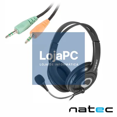 Auscultadores Stereo C/ Microfone NATEC