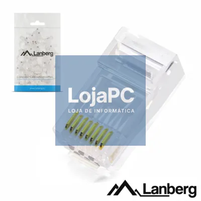 Ficha RJ45 Modular 8p8c CAT6 100PCS LANBERG