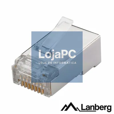 Ficha RJ45 Modular 8p8c CAT5E Metálica 100PCS LANBERG