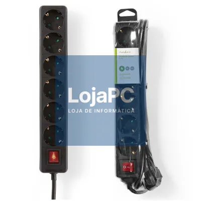 Extensão Elétrica 5x Schuko C/ Interruptor 3m ORNO