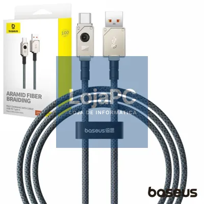 Cabo USB-A Macho P/ USB-C Macho 100W 1m BASEUS