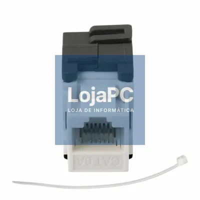 Ficha Fêmea RJ45 UTP Modular 8V8C Cat6 Keystone