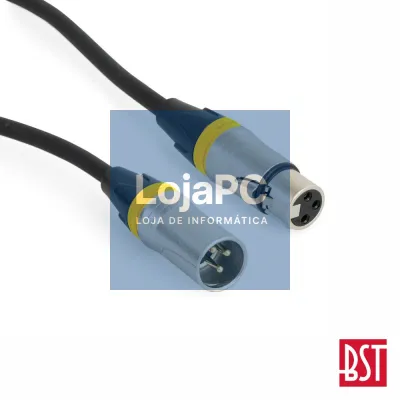Cabo DMX XLR 3p Macho / XLR 3p Fêmea 5m BST