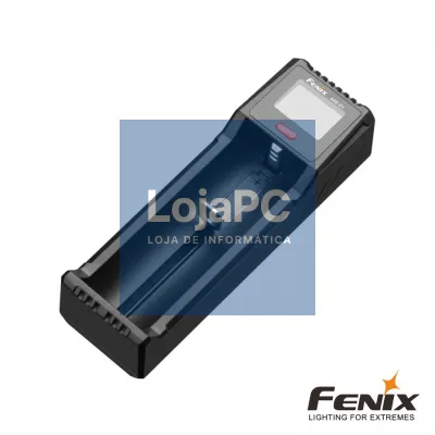 Carregador Pilhas 1x C/ LCD AA/AAA/18650/26650 FENIX