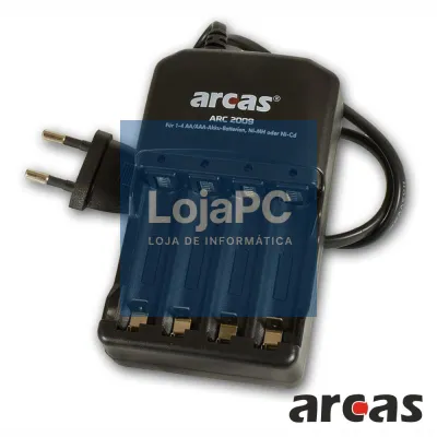 Carregador Universal AA/AAA Ni-Mh/Ni-Cd ARCAS