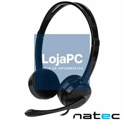 Auscultadores 2.0 Preto CANARY GO NATEC