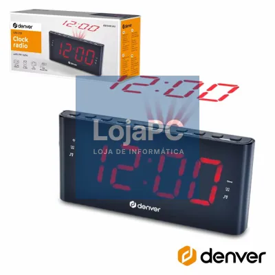 Relógio Despertador FM Digital DENVER