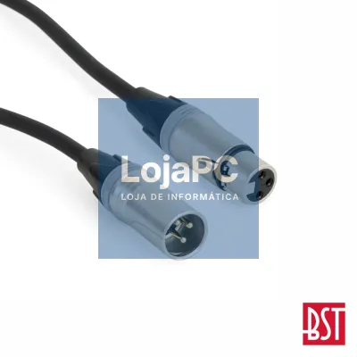 Cabo DMX XLR 3p Macho / XLR 3p Fêmea 20m BST