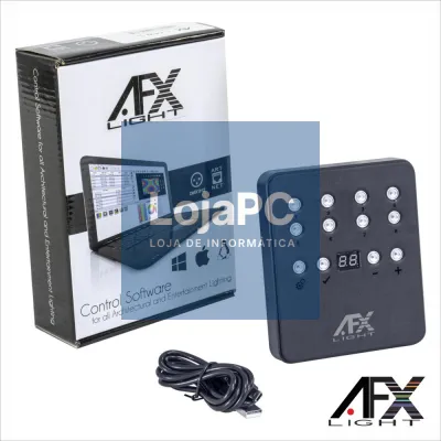 Controlador Slim DMX 512 Stand Alone USB C/ MicroSD AFXLIGHT