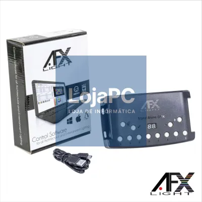 Controlador DMX 512 Stand Alone USB C/ MicroSD AFXLIGHT