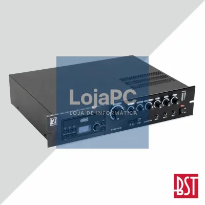 AMPLIFICADOR 4 CANAIS PA 100V 24/220V 210W USB/DVD/SD LTC