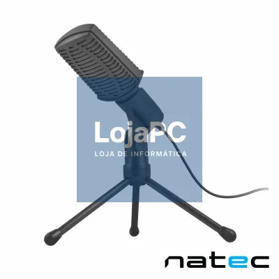 Microfone Condensador Cardióide Preto NATEC