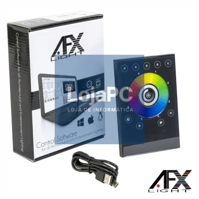 Controlador Tátil DMX 512 Stand Alone USB C/ MicroSD AFXLIGH