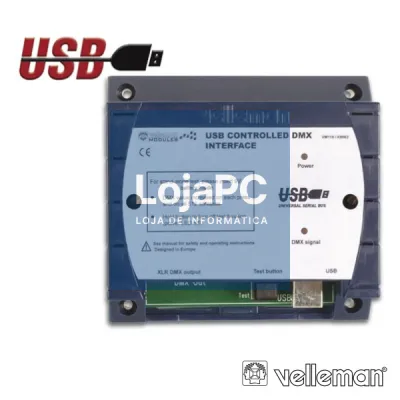 CONTROLADOR DMX USB INTERFACE VELLEMAN