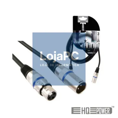 CABO XLR 3P MACHO / XLR 3P FÊMEA 3M HQ POWER