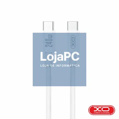Cabo USB-C Macho / USB-C Macho 1m 240W PD Branco XO