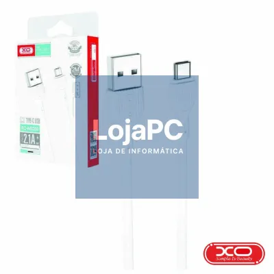Cabo USB-A Macho / USB-C Macho 2m Branco XO