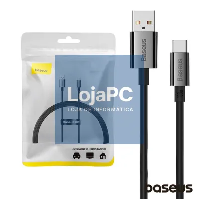 Cabo USB-A Macho P/ USB-C Macho 100W 1.5m BASEUS