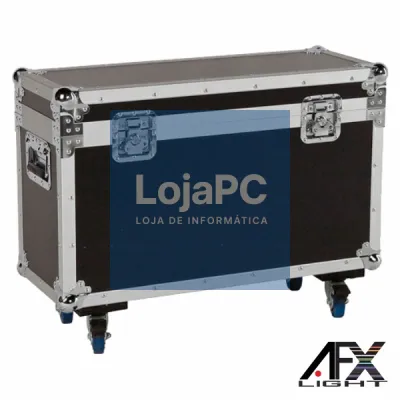 MALA TRANSPORTE DJ P/ 2MOVING HEAD HOTBEAM10R RODAS AFXLIGHT