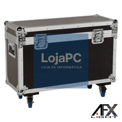 MALA TRANSPORTE DJ P/ 2MOVING HEAD SPOT200LED RODAS AFXLIGHT