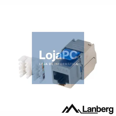 Ficha RJ45 Modular 8p8c CAT6A Keystone Metálica LANBERG