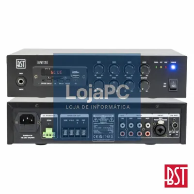 Amplificador Pa 24/230V 120W 100V USB/SD/FM/BT BST