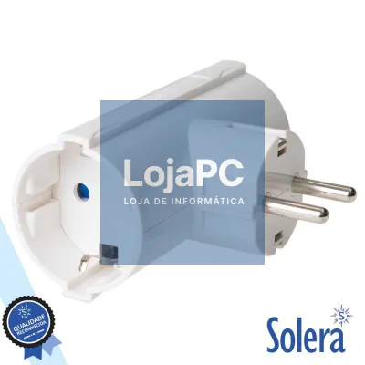 TOMADA ELÉTRICA C/ 2 SAÍDAS E TERRA SOLERA