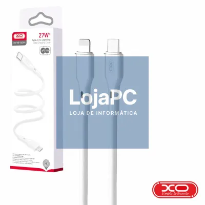 Cabo USB-C Macho / Lightning Macho PD 27W 1m Branco XO