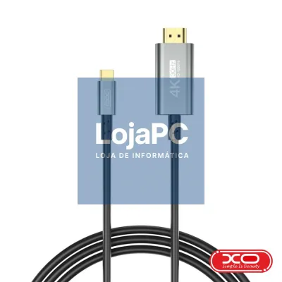Cabo HDMI Macho / USB-C Macho 4K 1.8m Preto XO