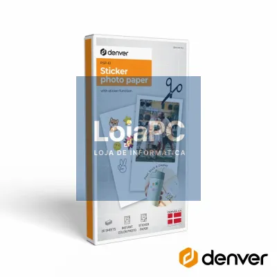 Papel Fotográfico Autocolante 20un P/ MCP-6010 DENVER