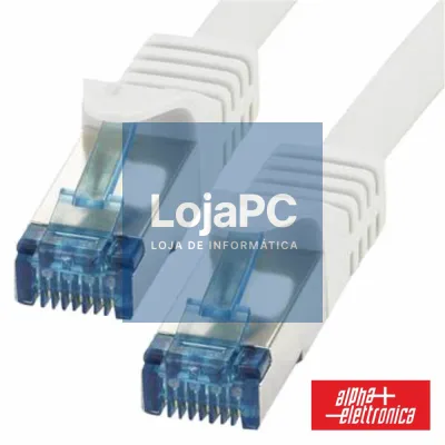 CABO S/FTP CAT6A LSZH COBRE PURO 1M BRANCO