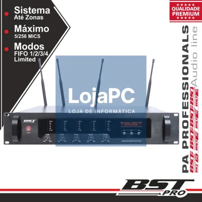 SISTEMA CONFERÊNCIA 19" 2U 16 ZONAS ATÉ 256 MIC MESA