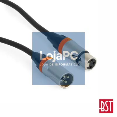 Cabo DMX XLR 3p Macho / XLR 3p Fêmea 3m BST