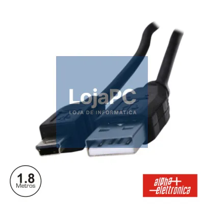 CABO USB-A 2.0 MACHO / MINI USB-B MACHO 1.8M