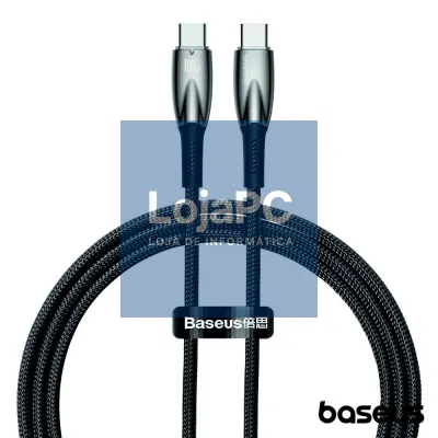 Cabo USB-C Macho P/ USB-C Macho 100W 1m Glimmer BASEUS