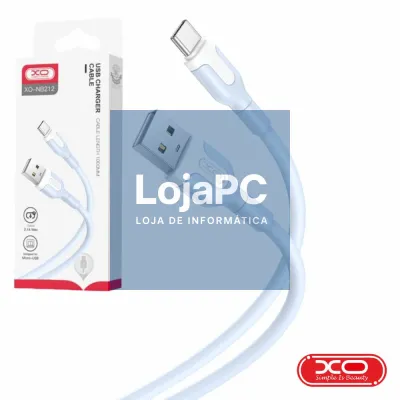 Cabo USB-A 2.0 Macho / USB-C 2.1A 1m Azul XO