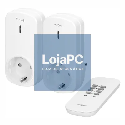 Conjunto 2 Tomadas Elétricas C/ Comando S/ Fios VIRONE