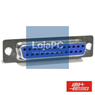 FICHA D-SUB 25P FÊMEA P/ SOLDAR