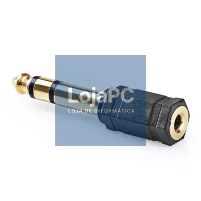 Ficha Adaptadora Jack 6.35mm Macho / Jack 3.5mm Fêmea