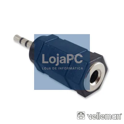 FICHA ADAPTADORA JACK 3.5MM FÊMEA ST / JACK 2.5MM MACHO ST