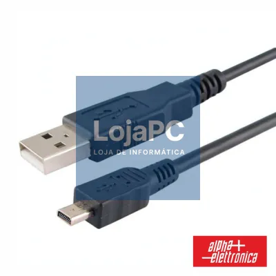 CABO USB-A 2.0 MACHO / MINI USB-B 4P MACHO 1.8M POLYBAG