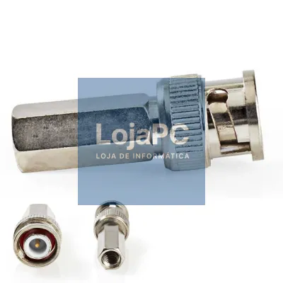 Ficha Bnc Macho P/ Cabo Coaxial 5mm