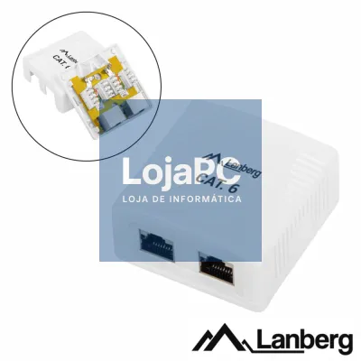 Tomada de Superfície RJ45 C/ 2 Saídas LANBERG