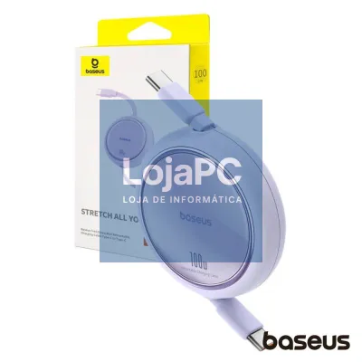 Cabo Retrátil USB-C P/ USB-C Macho PD 100W BASEUS