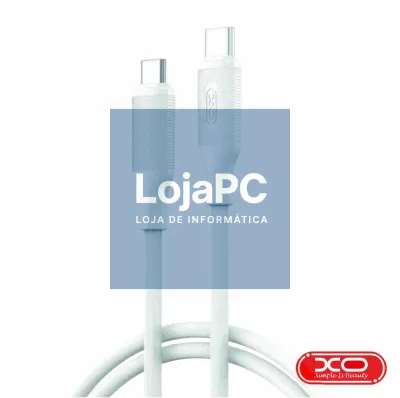 Cabo USB-C Macho / USB-C Macho 1m 60W PD Branco XO