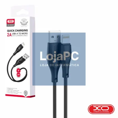 Cabo USB-A Macho / Lightning Macho 3m Preto XO
